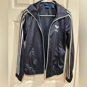 Adidas women track set in navy blue